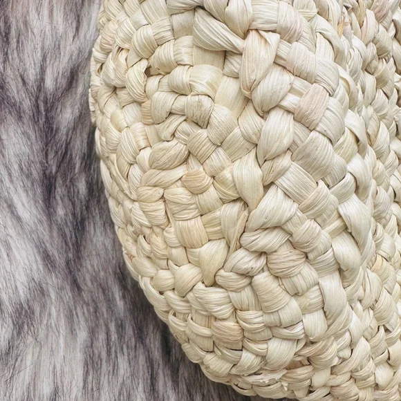 Shiraleah Chicago Mini Cream and Tan Crossbody Bag with Woven Design - Picture 5 of 7